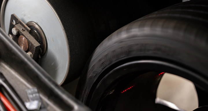 close up of tires