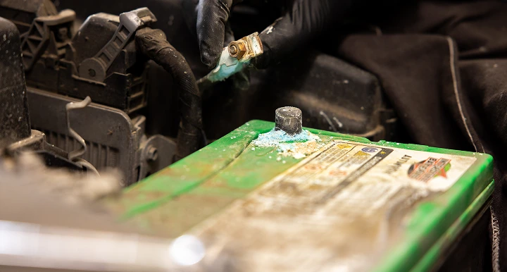 corroded battery